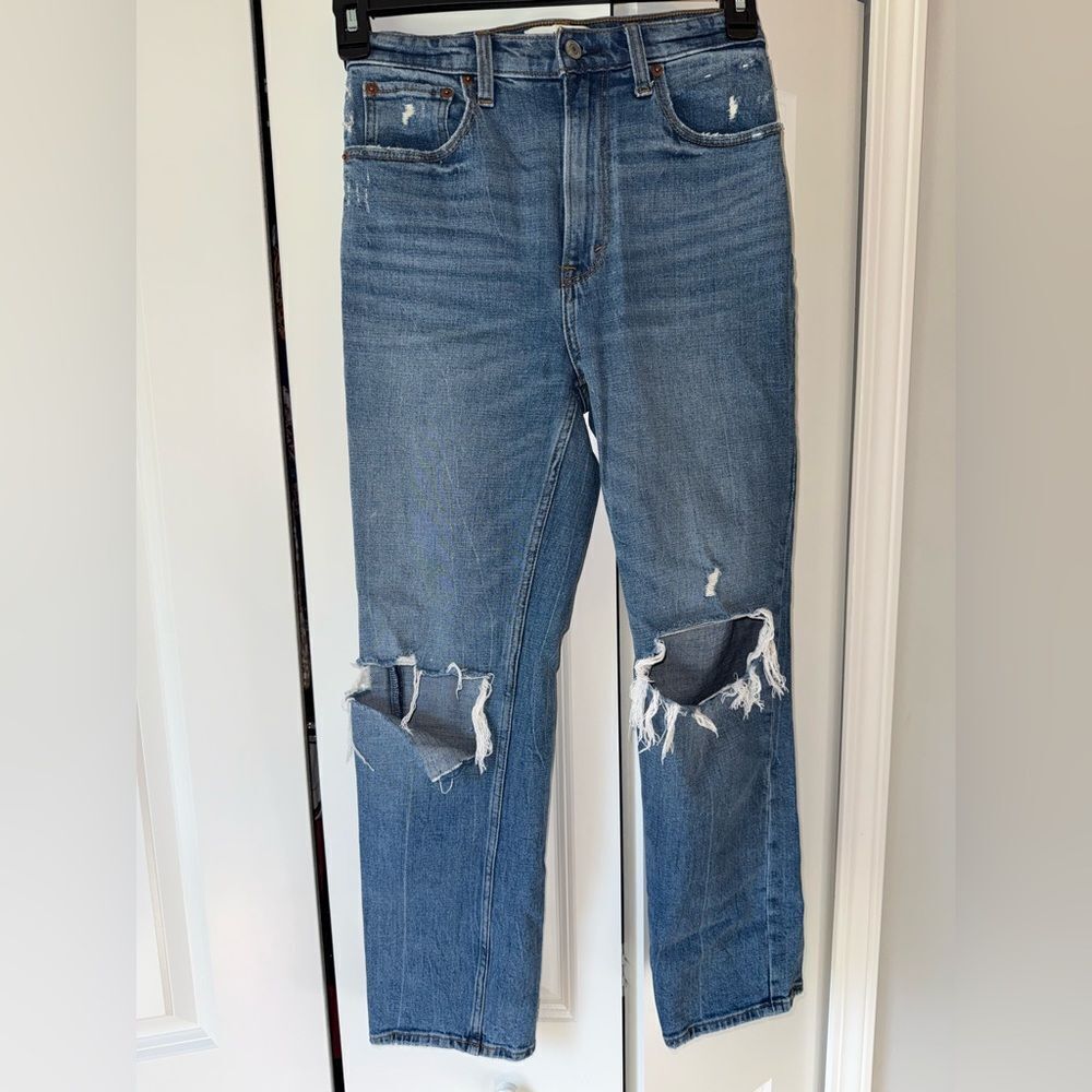 Abercrombie & Fitch The Ankle Straight Ultra High Rise Size 2 Women’s
